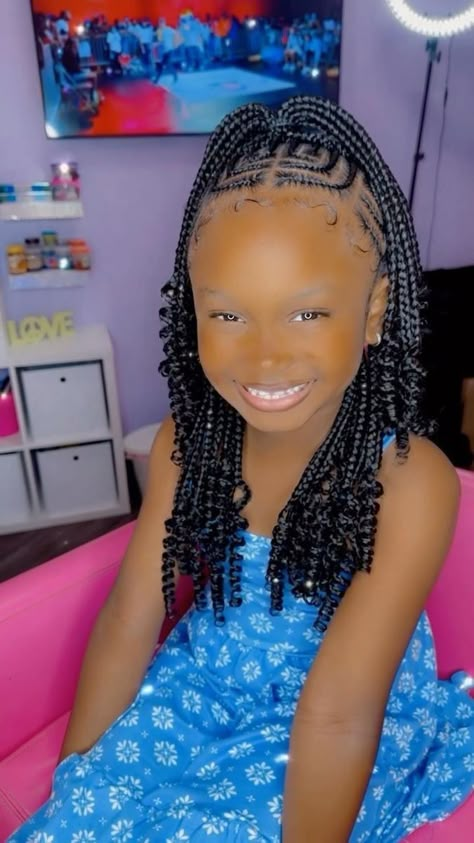 Cornrows Ponytail, Toddler Braided Hairstyles, Black Kids Braids Hairstyles, Multicolored Nails, Lil Girl Hairstyles, Kid Braid Styles, Foxy Brown, Toddler Hairstyles Girl, Braided Cornrow Hairstyles