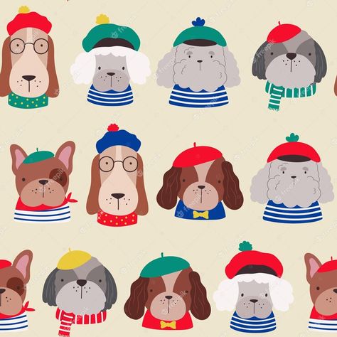 French Dog Illustration, Striped Clothes, Dog Foto, French Dog, Rabbit Silhouette, French Dogs, Kids Graphics, Hand Drawn Portraits, 강아지 그림