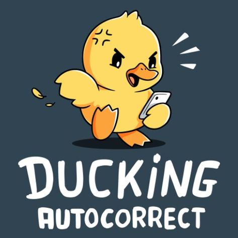 Autocorrect Funny, Duck Memes, Tee Turtle, Duck Illustration, Angry Animals, Cute Animal Quotes, Pokemon Poster, Funny Duck, Duck Duck