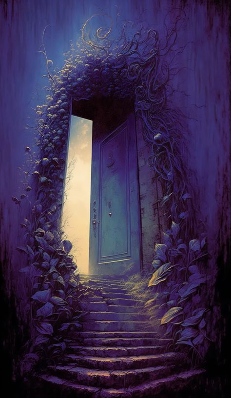 #dreams #dreamscape #doorway #portal #surreal #surrealism #fairy #fantasy Portal Drawing, Surrealism Painting, Beautiful Scenery, Surreal Art, Dark Aesthetic, Surrealism, Blue Sky, Fantasy Art, Portal