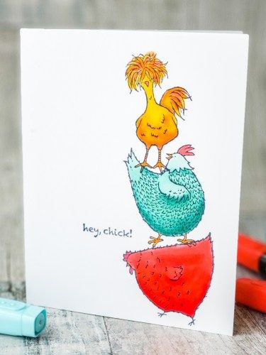 Chicken Greeting Cards, Chicken Cards, Stampin Up Birthday Cards, Amazing Chicken, Cute Chicken, Hello Cards, Cute Chickens, Stamping Up Cards, Animal Cards