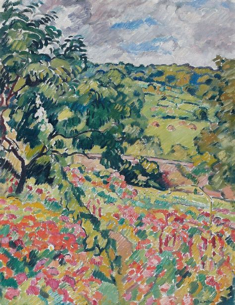 Flowering Garden at Choisel, 1932 | Василий Б | Flickr Louis Valtat, French Artwork, Thunder Storm, Martin Johnson, Impressionist Landscape, Abstract Art Inspiration, Garden Painting, Post Impressionism, Post Impressionists