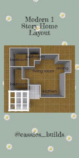 Bloxbuger House Ideas Layout, Bloxbuger House Ideas, Tiny House Layout Bloxburg, 1 Floor House Plans, 1 Floor House, Roblox House Layouts, Home Plan Drawing, Bloxburg Layout, Sims 4 Houses Layout