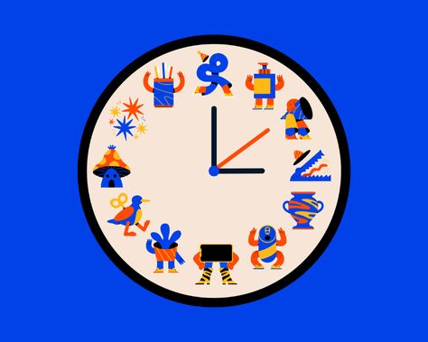 Randomix #8 on Behance Lucas Wakamatsu, Illustration Trends, Clock Illustration, Medical Animation, Artist Project, Wacom Tablet, Bakery Logo Design, Wacom Intuos, Hippie Wallpaper