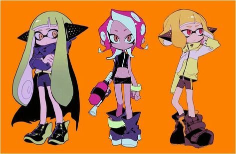 Splatoon Agents, Agent 8, Nintendo Splatoon, Splatoon Art, Splatoon 2 Art, Splatoon Comics, Nintendo Characters, 영감을 주는 캐릭터, Video Game Art