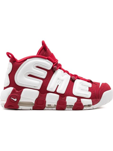 Zapatillas Air, Supreme X Nike, Supreme Shoes, Nike Air More Uptempo, Nike Air More, Kicks Shoes, Scottie Pippen, Basketball Sneakers, Gym Shoes