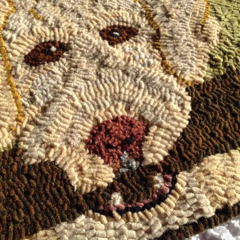 Really love what twocatsanddoghooking is doing on Etsy. Bethel Maine, Dog Rug, Cozy Rug, Cozy Rugs, Heritage Crafts, Rug Hooking Patterns, Hooked Rug, Hand Dyed Wool, Punch Needle Embroidery