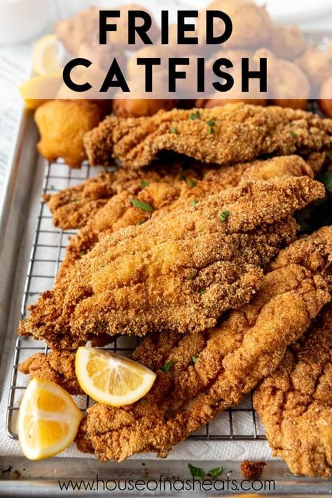 Fry Catfish, Pan Fried Catfish, Fried Catfish Recipe, Fried Catfish Recipes, Louisiana Fish Fry, Catfish Recipe, Southern Fried Catfish, Fish Breading, Seafood Dish Recipes