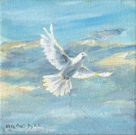 Painting Techniques Canvas, Dove Drawing, Dove Painting, Bird Painting Acrylic, Simple Oil Painting, Bird In Flight, Jesus Christ Artwork, Canvas Painting Tutorials, White Dove