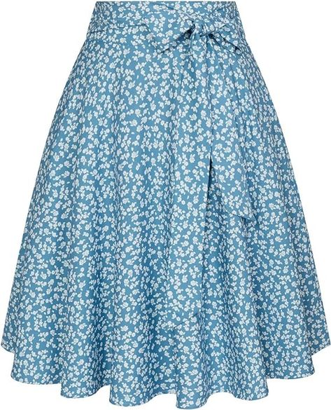 Amazon.com: Belle Poque Boho A Line Skirt for Women Summer Long Vintage Floral Skirt with Pockets Pink Flower L : Clothing, Shoes & Jewelry Vintage Floral Skirt, Midi Skirt With Pockets, Midi Flare Skirt, Off Shoulder Dresses, Skirt For Women, Skirt With Pockets, Polka Dress, Line Skirt, Romper With Skirt