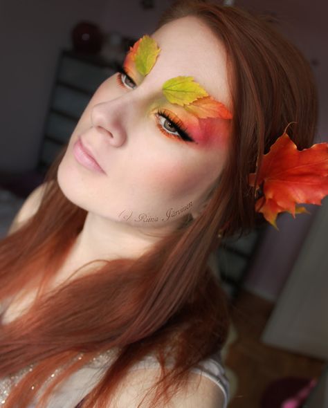 Autumn Make Up, Woodland Fairy Costume, Lash Art, Skating Board, Faerie Costume, Woodland Nymph, Christmas Makeup Tutorial, Witches Night, Fantasy Make-up