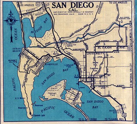 Old San Diego map. Use hearts for big life events (first kiss, proposal, etc.) Map Of San Diego, San Diego Graphic Design, San Diego Wallpaper, San Diego Map Art, San Diego Aesthetic, Gallary Wall, San Diego Map, San Diego Tattoo, Images Of