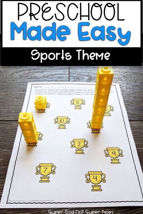 Preschool Sports Theme, Sports Activities For Preschool, Sports Theme Art, Sports Lesson Plans, Sports Day Activities, Summer Olympics Activities, Preschool Olympics, Sport Themed Crafts, At Home Activities