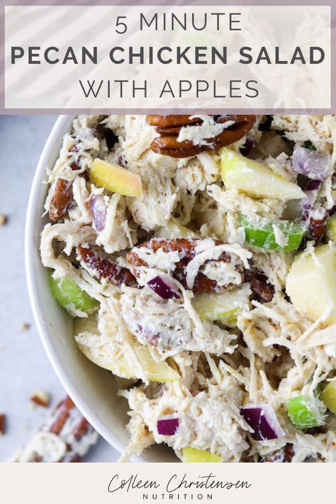 Salad With Apples, Cranberry Chicken Salad, Chicken Salad With Apples, Pecan Chicken Salads, Chicken Salad Recipe Easy, Easy Chicken Salad, Cranberry Chicken, Apple Chicken, Pecan Chicken