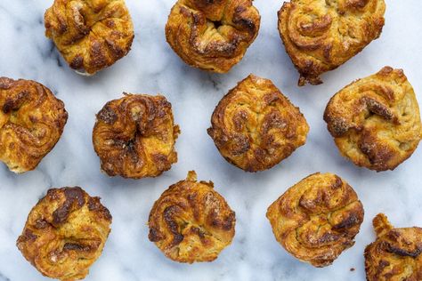 Kouign Amann - Science of a French Pastry Moroccan Pastries, Spring Roll Pastry, Types Of Pastry, Kouign Amann, Filo Pastry, Types Of Flour, French Pastry, Spring Roll, Muffin Tray