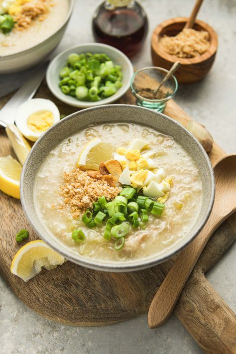 Instant Pot Arroz Caldo Recipe and Tips | Lemons   Anchovies Arroz Caldo Instant Pot, Lugaw Recipe Filipino Food, Arrozcaldo Recipe, Arroz Caldo Filipino Recipe, Arroz Caldo Recipe, Chicken Arroz Caldo, Caldo Recipe, Rice Alternatives, Philippine Food