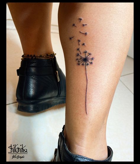 #dandeliontattoo #dandelion #tattoosforwomen #legtattoos Lower Leg Tattoos, Tattoo Leg, Dandelion Tattoo, White Dandelion, Leg Tattoo, Lower Leg, Tattoo Inspo, Leg Tattoos, Tattoo Images