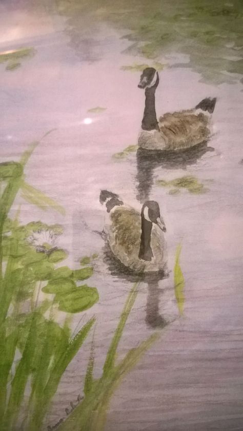 Geese Painting, Canada Geese, Diy Canvas Art Painting, Diy Canvas Art, Diy Canvas, Canvas Art Painting, Canada Goose, Art Painting, Mural