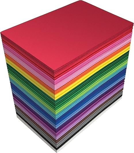 Amazon.com: Better Office Products 100 Pack EVA Foam Sheets, 5.5 x 8.5 Inch, Assorted Colors (20 Colors), 2mm Thick, for Arts and Crafts, 100 Sheets : Better Office Products: Arts, Crafts & Sewing Foam Cosplay, Foam Sheet Crafts, Craft Foam, Album Diy, Door Decorations Classroom, Kids Classroom, Foam Sheets, Scrapbooking Diy, Foam Crafts