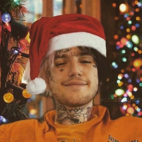 Lil Peep Lyrics, Lil Peep Hellboy, Ghost Boy, Little Bo Peep, Look At The Sky, Christmas Icons, Simplistic Tattoos, Christmas Hat, Music Stuff