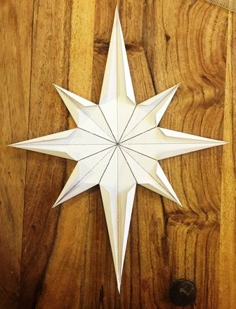 Small Kids Playroom, Christmas Star Crafts, 3d Paper Star, Nativity Star, Christmas Orniments, Ward Christmas Party, Bethlehem Christmas, Paint Wall Art, Wall Art Tutorial