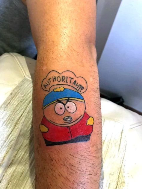 You will respect my authoritah Eric Cartman Tattoo, Tattoos And Nails, Eric Cartman, Tattoos For Guys, I Want, Tattoos, Nails, Quick Saves