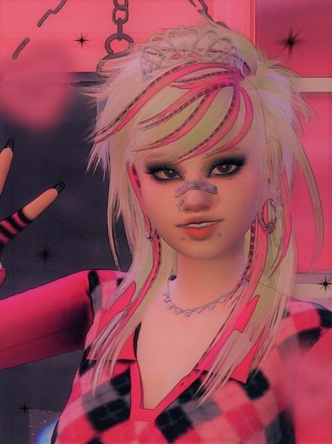 New Sea Hair Scene Hair Drawing, Scene Kid Hair, Scene Girl Fashion, Emo Boy Hair, Ayesha Erotica, Cc Hair, Emo Scene Hair, Sims 4 Anime, Scene Girl