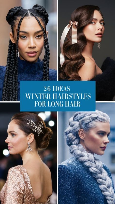 Braids For Formal Events, Formal Curls, Winter Hairstyles For Long Hair, Beanie Looks, Elegant Braids, Christmas Party Hairstyles, Cozy Beanie, Cute Beanies, Christmas Hairstyles