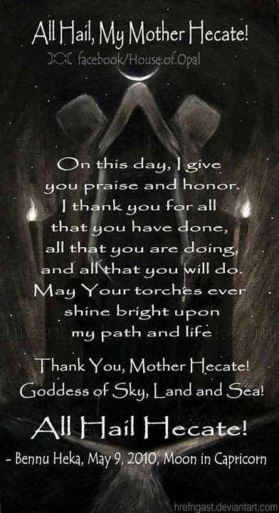 God Prayers, Witchy Business, Goddess Magick, Hecate Goddess, Spell Books, Witch Spirituality, Wiccan Witch, Eclectic Witch, Magick Spells