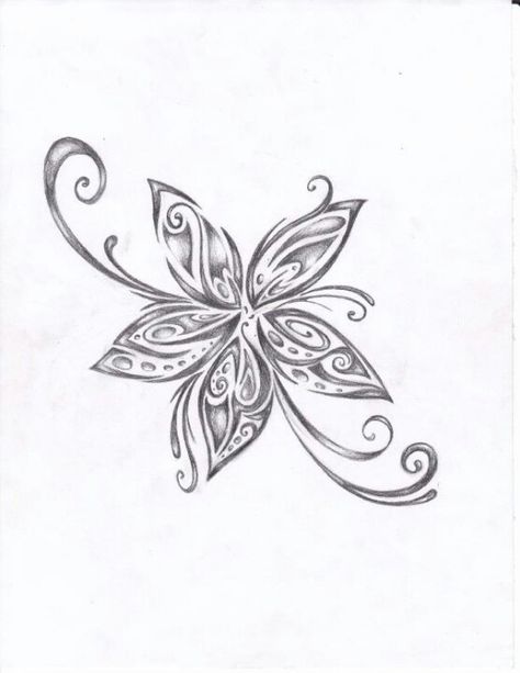 My dad use to draw flowers like this all the time... Going to have him draw one and get that as a tattoo Hawaiian Flower Tattoos, Tattoo Foot, Libra Tattoo, Tattoo Henna, Hawaiian Tattoo, Geniale Tattoos, Sketch Ideas, Foot Tattoo, Treble Clef