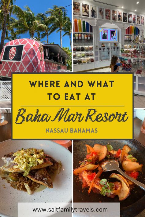 Baha Mar Bahamas restaurants Baha Mar Bahamas, Bahamas Family Vacation, Bahamas Food, Baha Mar, Lamb Skewers, Swimming Pigs, Dinner Reservations, Bahamas Travel, Brunch Places