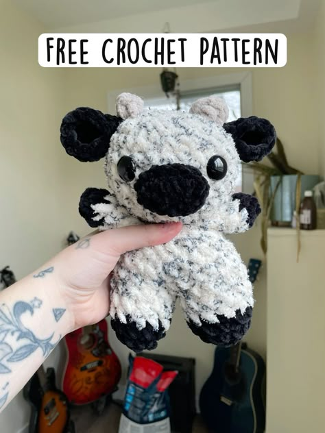 Fluffy Cows Crochet Pattern, Cute Crochet Plushies Free Pattern Cow, Lavender Cow Crochet Pattern, Crochet Cow Patterns Free, Cow Plushie Crochet Pattern Free, Mini Cow Crochet Pattern Free, Free Crochet Cow Pattern, Crochet Patterns Cow, Crochet Highland Cow Free Pattern