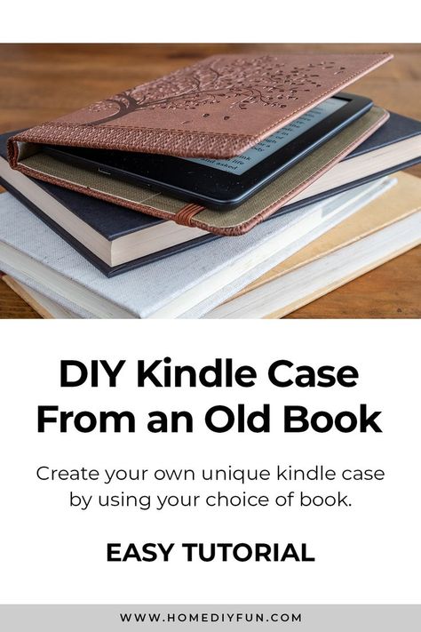 Kindle on top of a stack of books Kindle Case Diy, Diy Kindle Case, Kindle Book Cover, Book Cover Diy, Kindle Sleeve, Kindle Cover, Cases Diy, Kindle Case, Book Sleeve