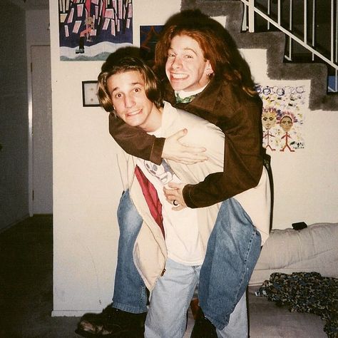 “#tbt The pre-uber way @sethgreen and I used to get around town. #ThinkWeListenedTo PearlJamAtAll” - Breckin Meyer Seth Green, Many Many, Many Thanks, I Love You, Love You, On Instagram, Instagram