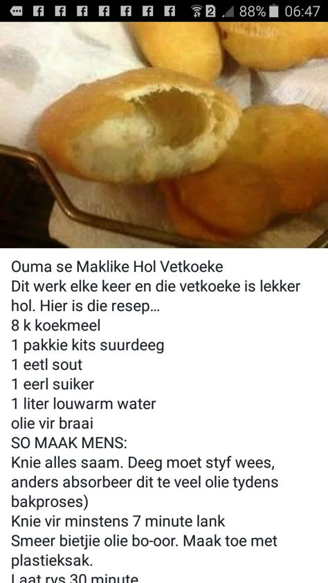 10/10 heerlik Maklike Vetkoek Deeg Resep, Fat Cakes Recipe, Vrugte Koek Resepte, Butter Cookie Recipe Easy, Africa Food, African Cooking, Easy Homemade Pizza, African Recipes, Butter Cookies Recipe