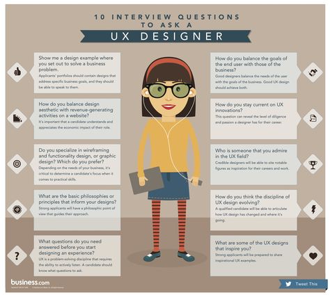 10 Interview questions to ask a UX designer...http://www.business.com/human-resources/10-interview-questions-to-ask-a-ux-designer/ Interview Questions To Ask, Balance Design, Ui Ux Designer, Ux Designer, Interview Outfit, Interview Questions, Questions To Ask, Design Thinking, Business Goals