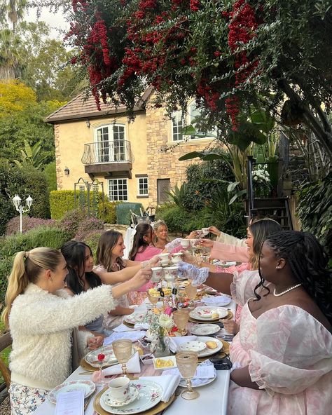 yesterday was a dream 🫖🌸✨ celebrated @settyapp new filter “fleur” with the cutest tea party! . . . . . . . . galentines day, tea party, tea party aesthetic, Pinterest girls, bridgerton tea party, floral dress, tea party idea, tea party outfits, tea party table decor, San Diego creators, setty app Tea Party Outfit Inspiration, High Tea Backdrop, Floral Tea Party Outfit, Bridgerton Tea Party Outfit, High Tea Bachelorette Party, Bridal Tea Party Outfit, Tea Party Aesthetic Outfit, Tea Party Dress To Impress, High Tea Party Outfit