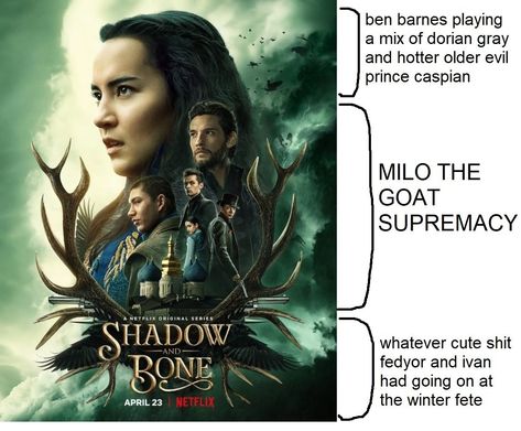 Shadow And Bone Tv Show, Milo The Goat, Crows Shadow And Bone, Bones Memes, Shadow Bone, Caw Caw, Crow Books, Bones Tv Show, Bone Books