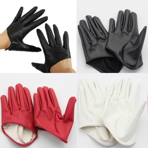 Faux Leather Male Female Five Finger Half Palm Gloves Mittens Cosplay Accessory _ - AliExpress Mobile Half Palm Gloves, Japanese Superheroes, Fashion Gloves, Red Gloves, Prom Dresses Yellow, Five Fingers, Fashion Illustration Sketches, Mens Gloves, Cosplay Outfits