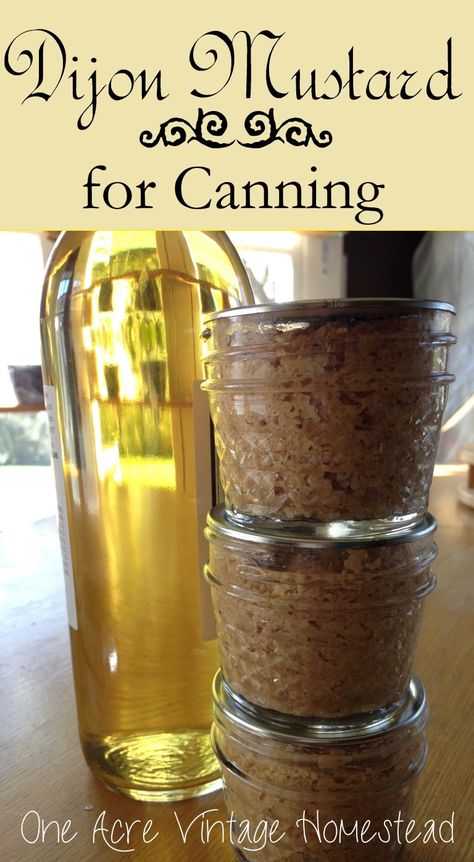 Vintage Homestead, Canning Pressure Cooker, Canning Granny, Beer Mustard, Homemade Mustard, Mustard Recipe, Canned Food Storage, Canning Tips, Homemade Condiments