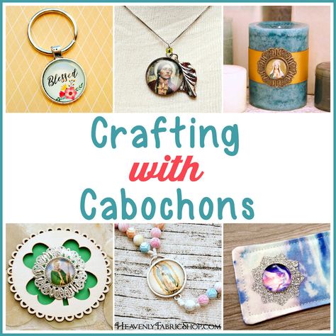 Crafting With Cabochons: Project Ideas & Tips Noun Project Ideas, Cabachon Jewelry, Glass Cabochon Jewelry, Glitter Heat Transfer Vinyl, Fairy Jars, Crafts For Seniors, Ideas Vintage, Pretty Pendant, Cabochon Jewelry