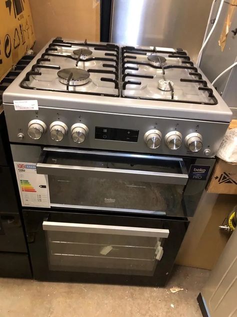 Beko XDVG675SM Dark Silver Mirrored Gas Cooker Double Oven 60cm | eBay Gas Cooker With Oven, Gas Cooker, Double Oven, Silver Mirrors, Oven, Models, Mirror, Silver, Quick Saves