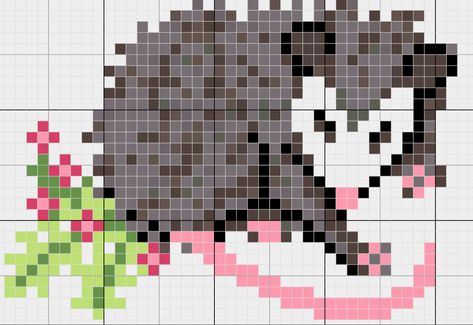 Monochrome Pixel Art, Dnd Pixel Art, Graph Crochet, Pixel Crochet, Tapestry Crochet Patterns, Pixel Pattern, Pixel Art Pattern, Crochet Tapestry, Cross Stitch Animals