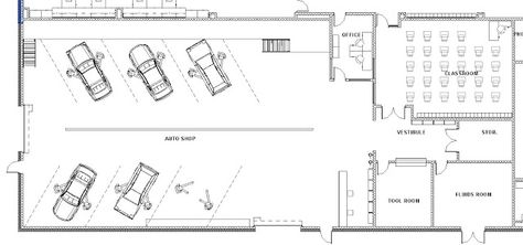 Auto Shop Layout Ideas, Carwash Layout Plan, Auto Shop Floor Plan, Automotive Shop Layout, Mechanic Shop Floor Plans, Automotive Shop Ideas, Auto Workshop, Car Workshop Design Layout, Workshop Floor Plan