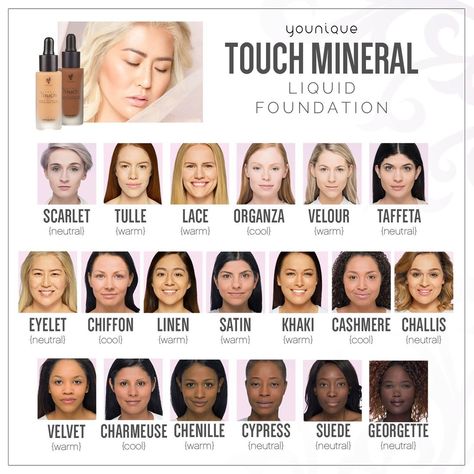 Younique Color Match, Foundation Color Match, Younique Foundation, Younique Party, Skin Tone Makeup, Younique Beauty, Foundation Colors, Younique Makeup, Foundation Shades