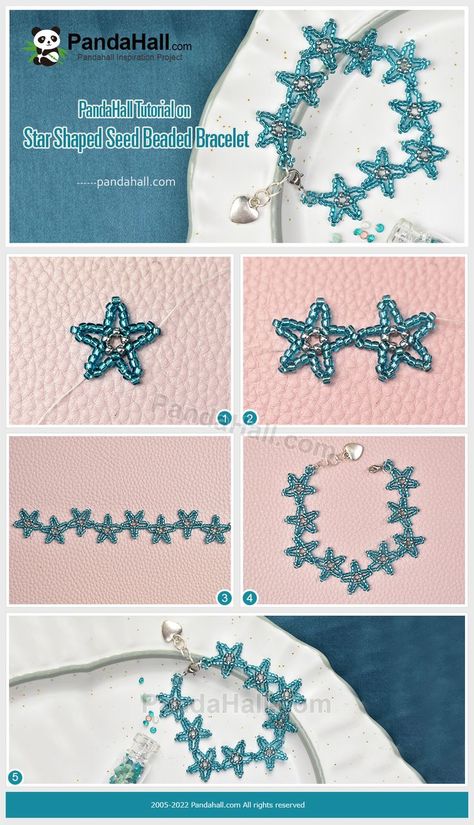 Small Bead Bracelet, Jewels Diy, Beads Craft Jewelry, Bead Crochet Patterns, Diy Bracelets Patterns, Easy Diy Jewelry, Beaded Jewelry Tutorials, Handmade Earrings Beaded, Beaded Crafts