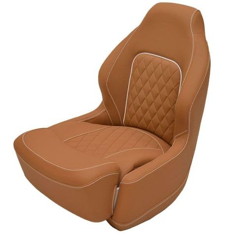 Glastron Boat Bolster Helm Seat 048-2001 | Veada Cognac Chair 2017 $450 Boat Seats Reupholster, Boat Seat Covers Diy Ideas, Boat Seats Diy Ideas, Boat Helm Seats, Jeep Interior, Bass Boat Seats, Boat Upholstery, Jeep Interiors, Marine Upholstery