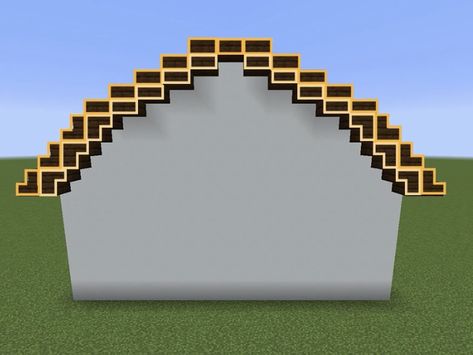 Minecraft Roof Design Big House, Minecraft Curved Roof Design, Round Roof Minecraft, Minecraft Round Roof, Minecraft Roof Guide, Roof Ideas Minecraft, Minecraft Roofs, Roof Minecraft, Minecraft Roof Design