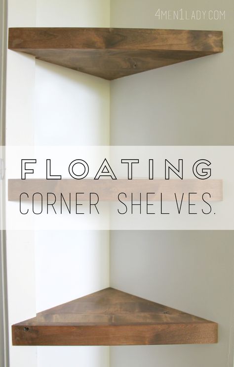 Dvd Diy, Floating Corner Shelf, Pallet Deck Diy, Corner Shelf Ideas, Diy Trinkets, Pallet Deck, Diy Shelving, Deck Diy, Diy Floating Shelves