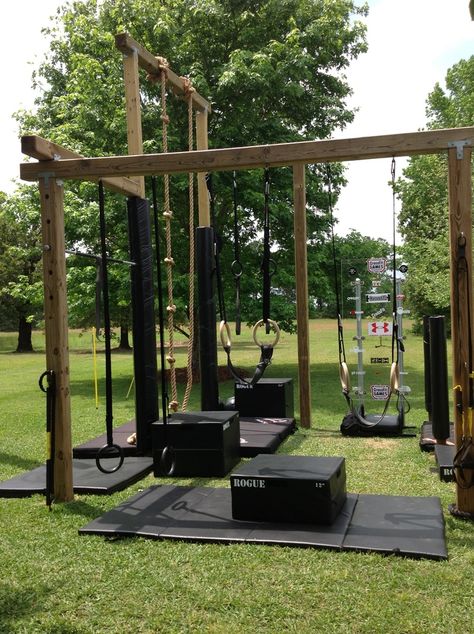 Outdoor Home Gym, Spa Hammam, Hybe Insight, Ninja Course, Backyard Obstacle Course, Backyard Gym, Adult Playground, Diy Home Gym, Diy Gym